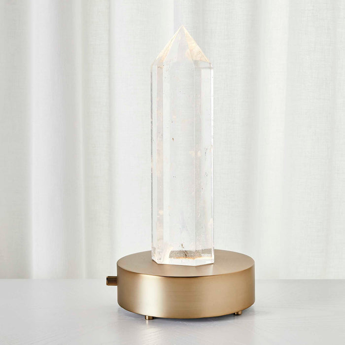 Crystal Point - Sculpture - Pearl Silver