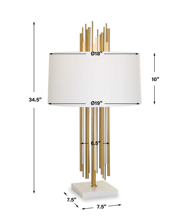 Cityscape - Table Lamp - Brass