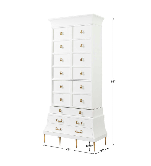 Mansard - Tall Cabinet - White