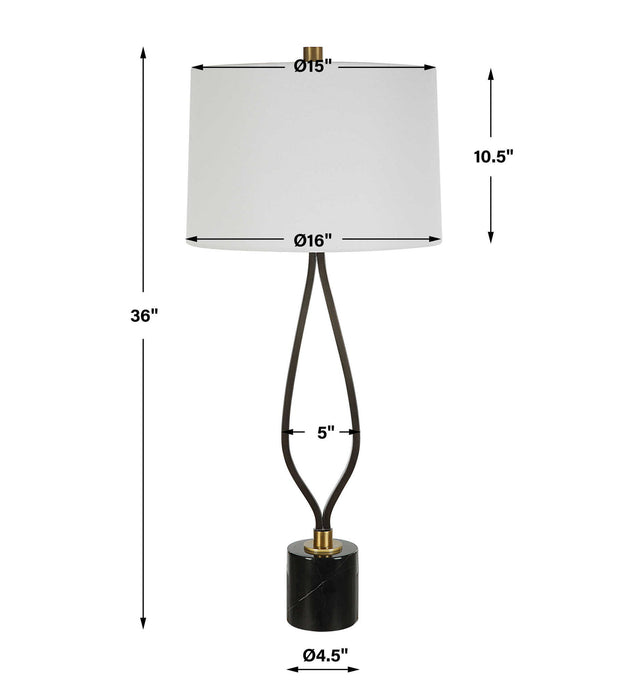 Separate - Paths Iron Table Lamp - Dark Gray