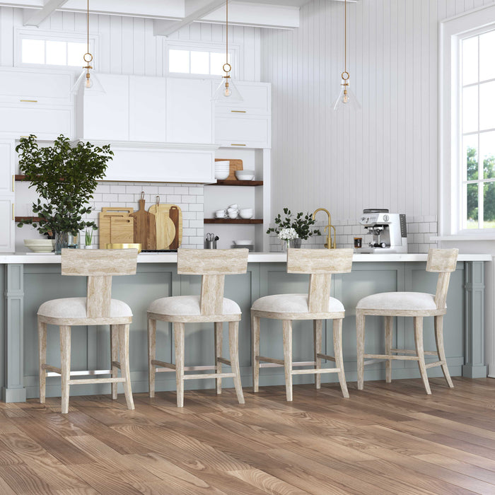 Idris - Counter Stool - White