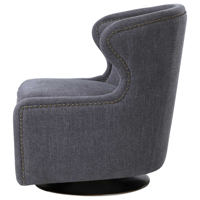Biscay - Swivel Chair - Dark Gray