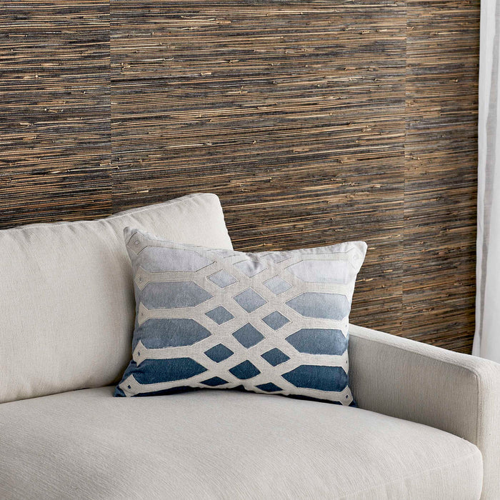 Lattice - Pillow - Blue / White