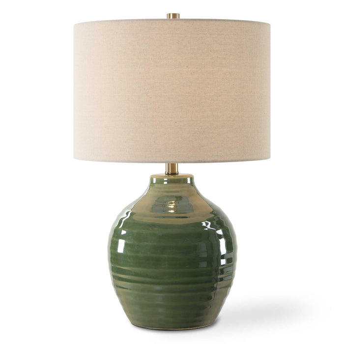 Ceramic Table Lamp - Green