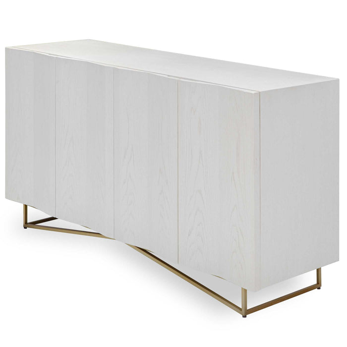 Ripple - 4 Door Cabinet - White