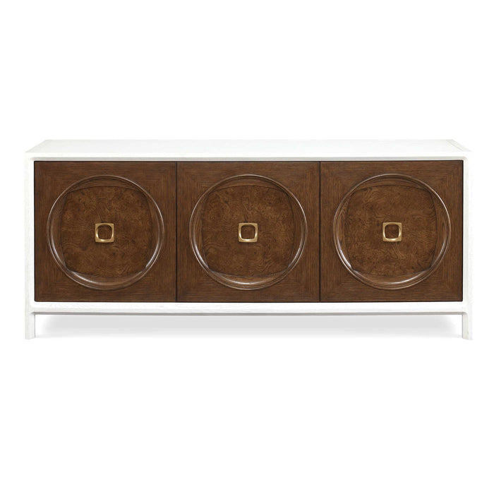 Roundabout - 3 Door Cabinet - Woodtone / White