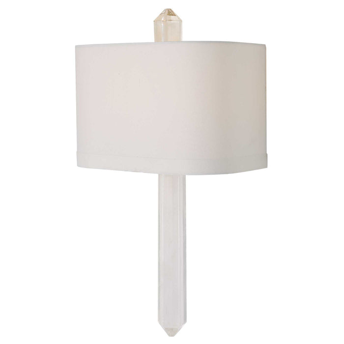 Jeweled Point - 2 Light Sconce - White