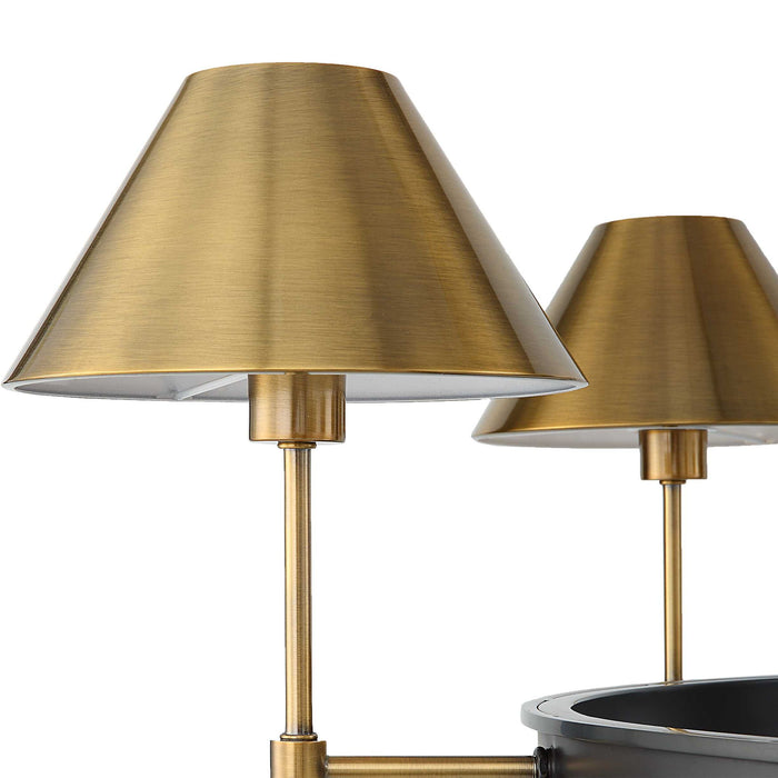 Streamline - 6 Light Chandelier - Brass / Bronze
