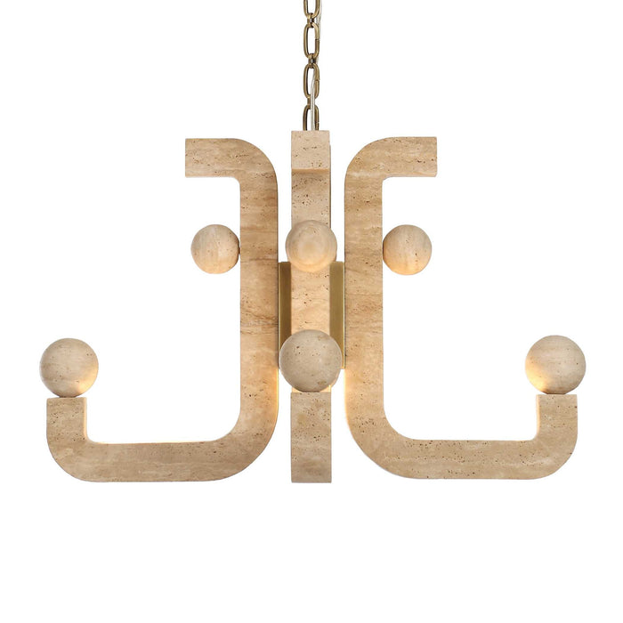 Equilibrium - 5 Light LED Pendant - Brass