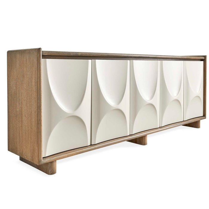 Swoosh - 5 Door Cabinet - White