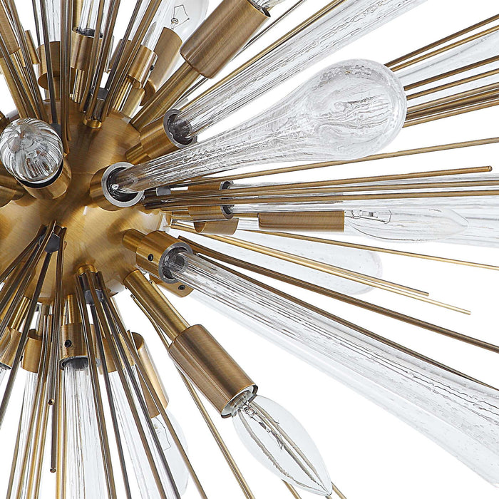 Big Bang - 12 Light Pendant - Brass