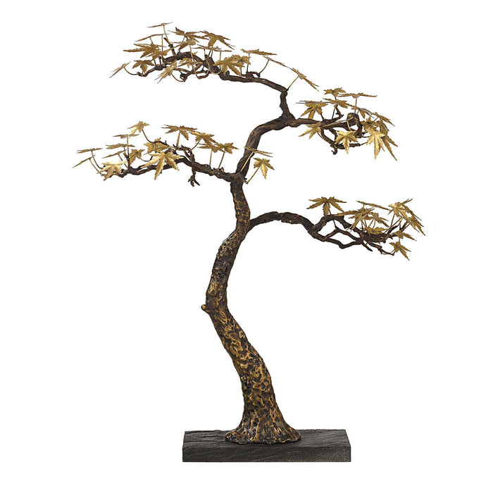 Bonsai - Large Sculpture - Brass / Woodtone