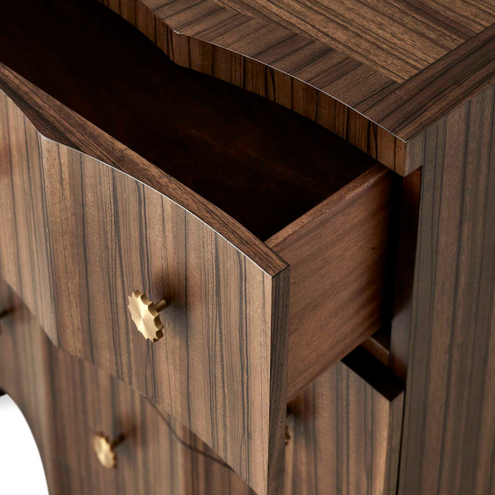 Grand Flute - 3 Drawer Chest - Woodtone