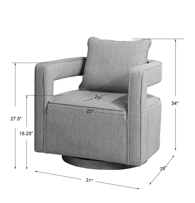 Nixon - Swivel Chair - Gray