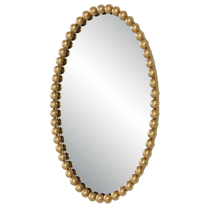 Serna - Gold Oval Mirror