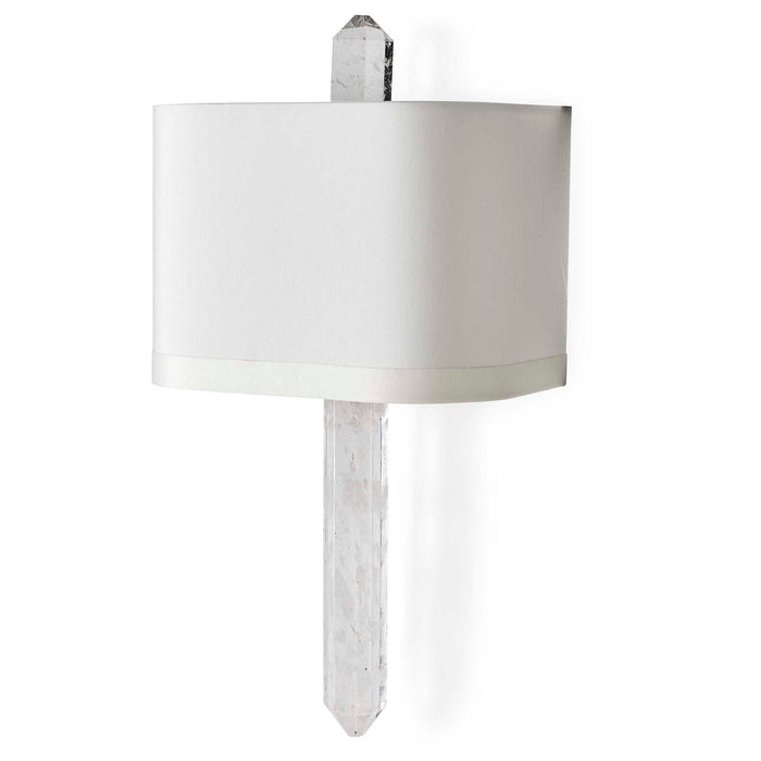 Jeweled Point - 2 Light Sconce - White