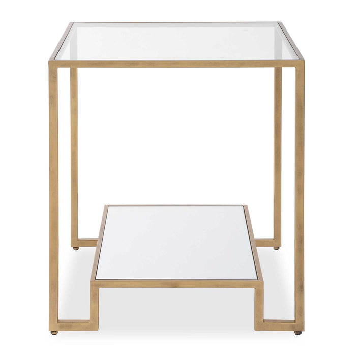Accent End Table - Antique Gold