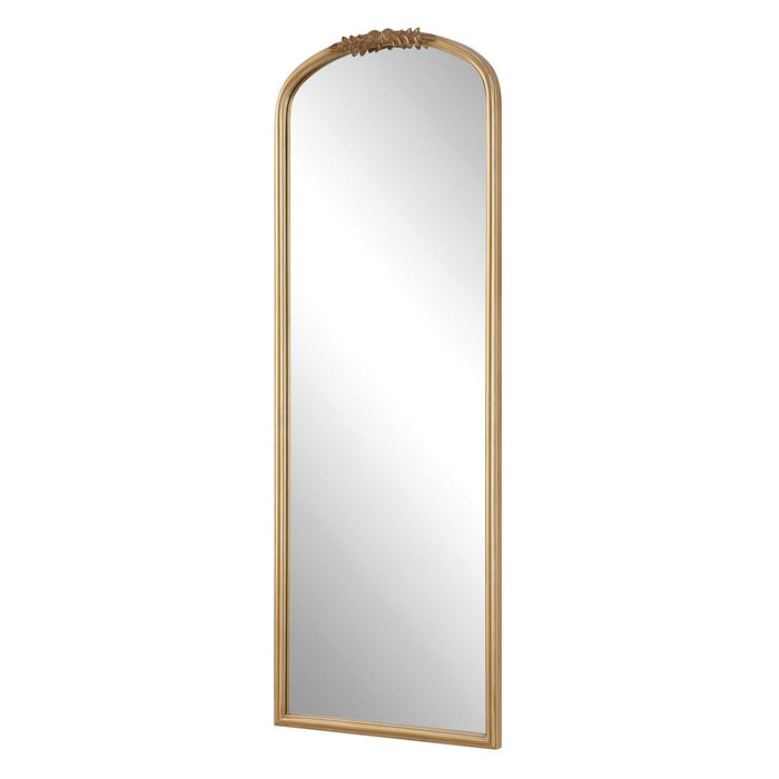 Arched Wall Mirror - Antique Gold