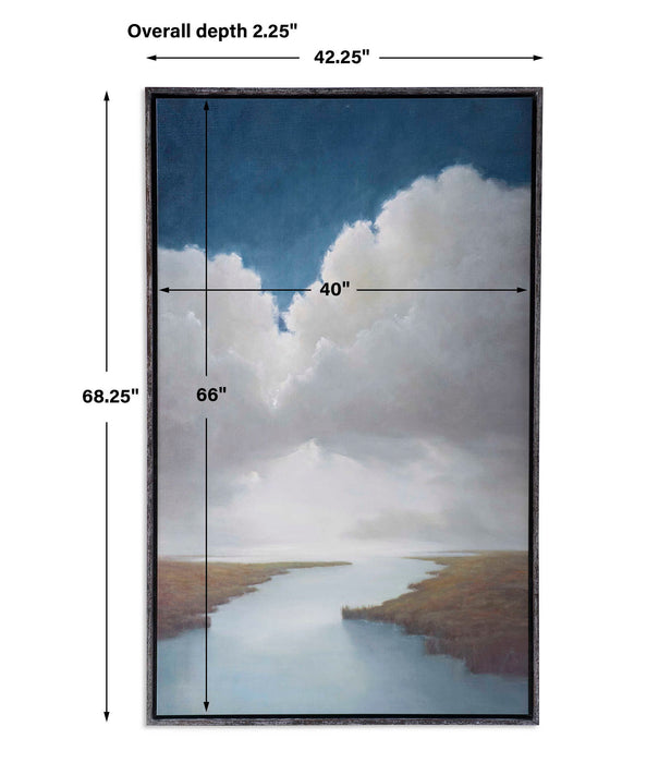 Low Country - Framed Canvas - Blue / Green / White