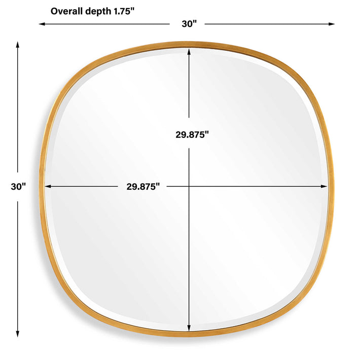 30" Mirror - Gold