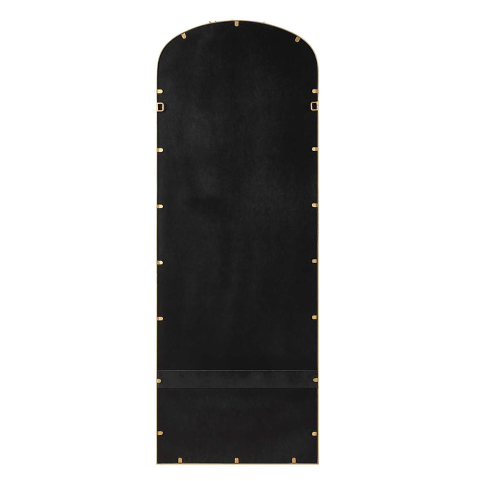 Arched Wall Mirror - Antique Gold