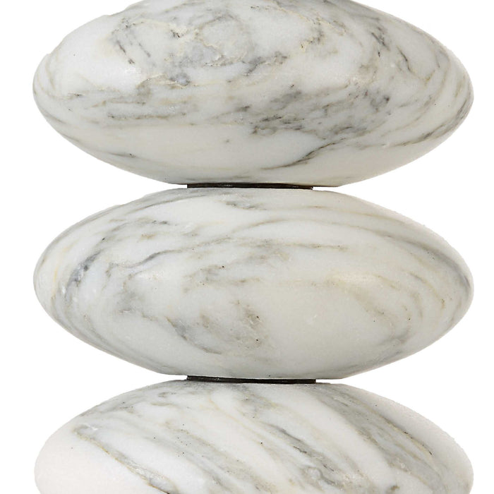 Washed Stones - Mini Lamp - White