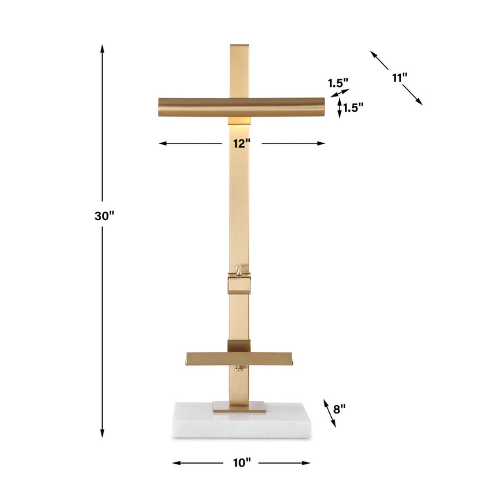 Lean On Me - Lighted Easel - Brass / Gold