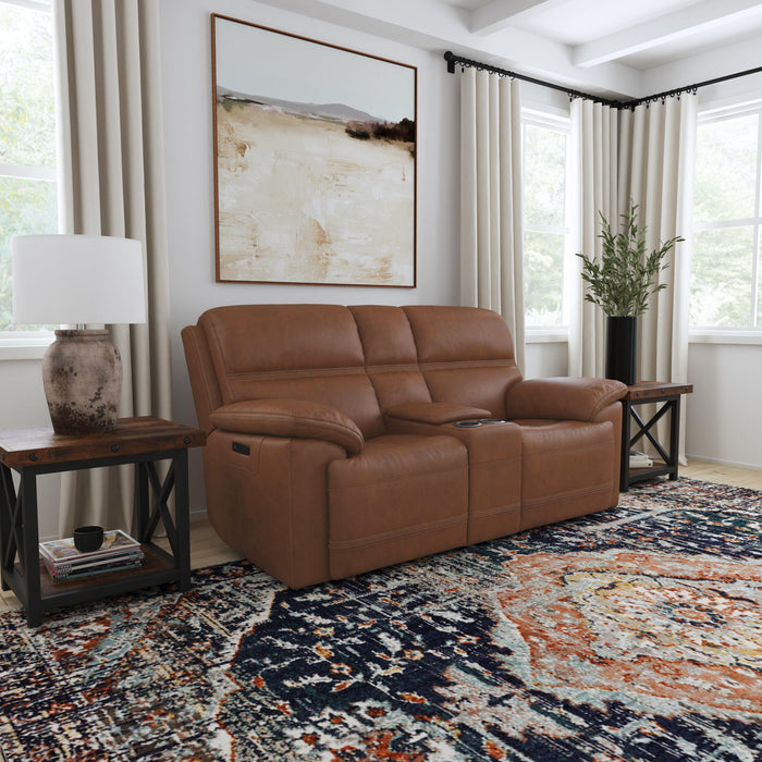 Jackson - Power Reclining Loveseat With Console & Power Headrests