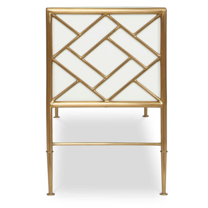 Fretwork - Bench - Brass / White
