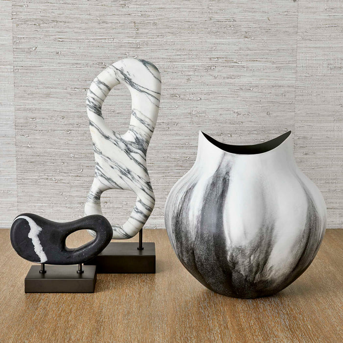 Vapor - Vase - Black / White