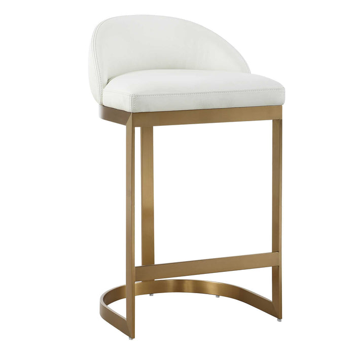 Got Your Back - Counter Stool - Gold / White