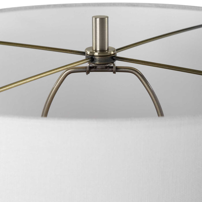 Table Lamp - Dark Blue & White