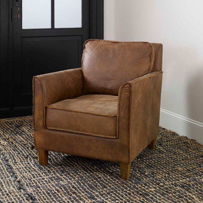 Fairbanks - Accent Chair - Brown / Woodtone