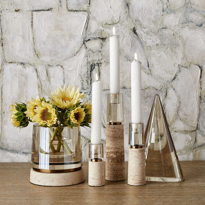 Optic - Candleholder/Vase - Brown