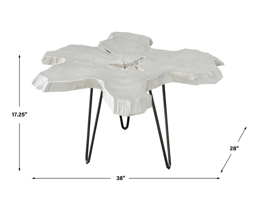 Trillium - Bleached Teak Coffee Table