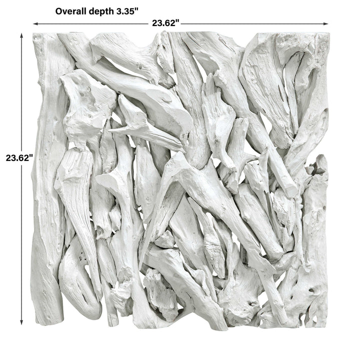 Rio - Coastal Wood Wall Decor - White