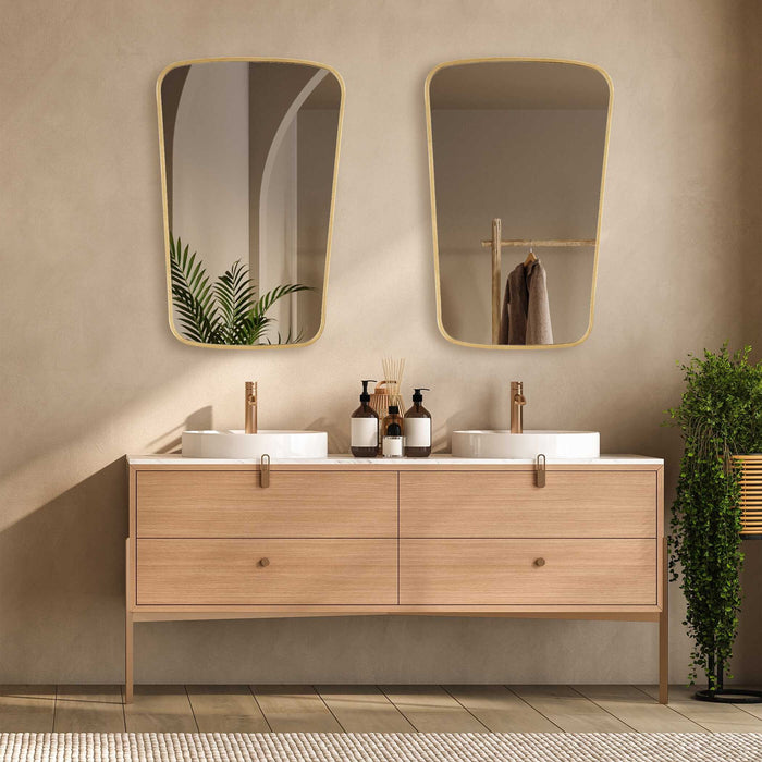 34" Mirror - Gold