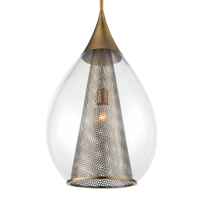 Big Drip - 1 Light Pendant - Brass