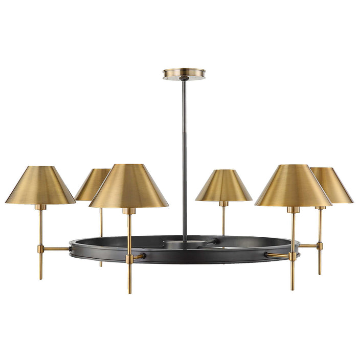 Streamline - 6 Light Chandelier - Brass / Bronze