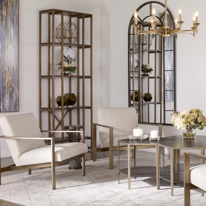 Karishma - Etagere - Antique Gold