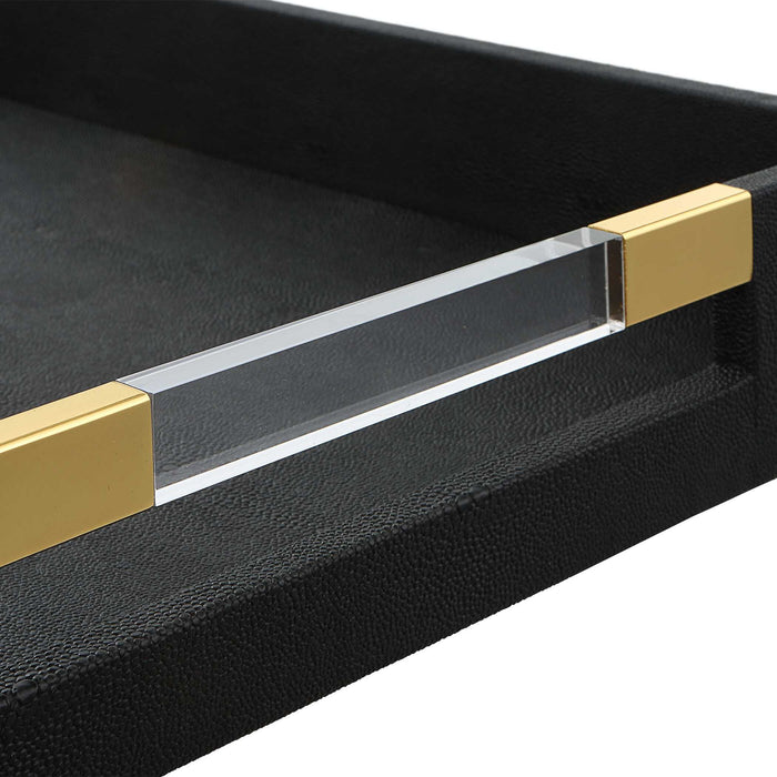 Wessex - Shagreen Tray - Black