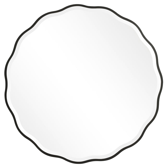 Aneta - Round Mirror - Black