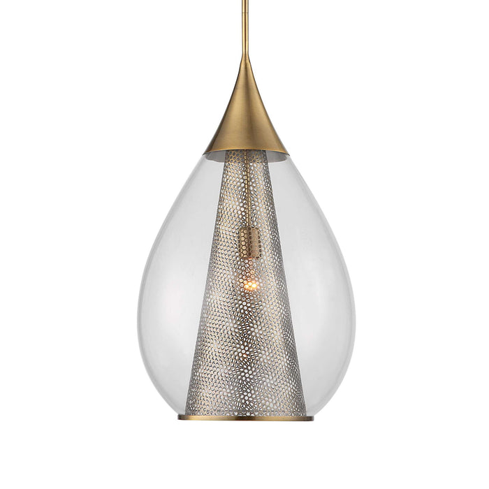 Big Drip - 1 Light Pendant - Brass