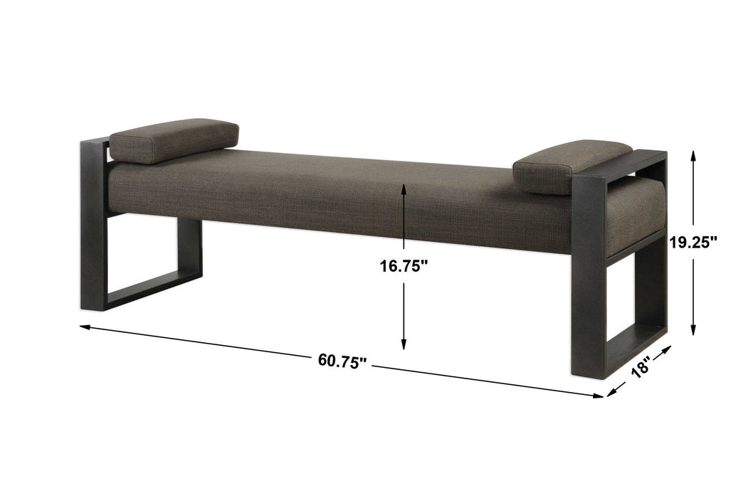 Kenway - Accent Bench - Black / Gray