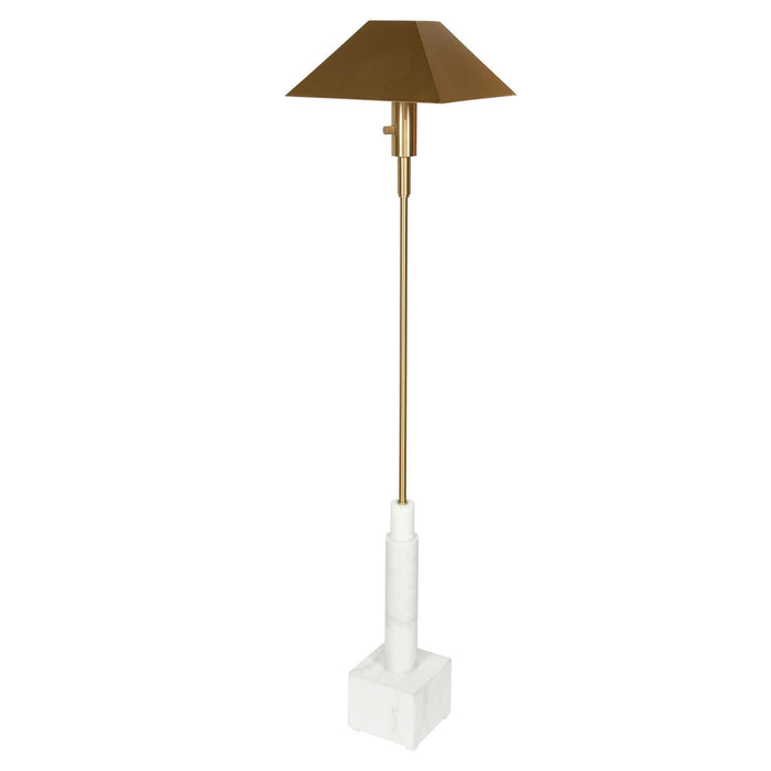 Telescope - Buffet Lamp - Gray Travertine/Bronze