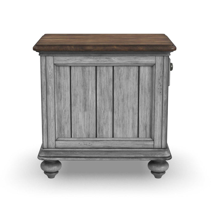 Plymouth - Chairside Table - Gray