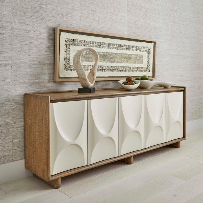 Swoosh - 5 Door Cabinet - White