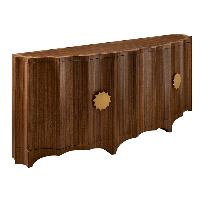 Grand Flute - 4 Door Cabinet - Woodtone