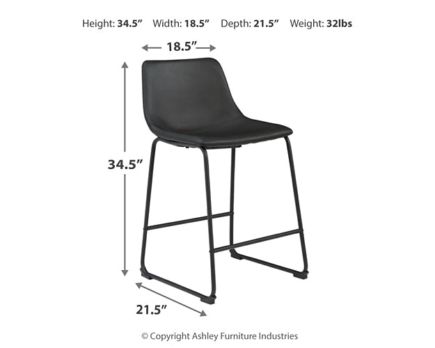 Centiar Upholstered Barstool (2/CN)