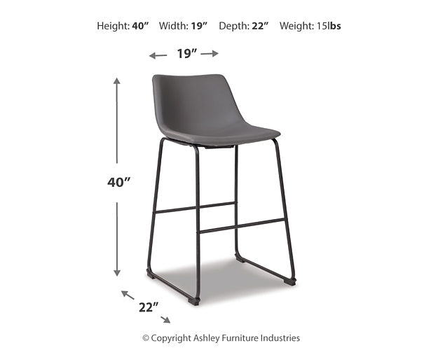 Centiar Tall UPH Barstool (2/CN)